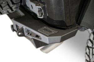 Jeep JK Bumper - Rear - Addictive Desert Designs - Stealth Fighter - Hammer Black with Satin Black panels - `07-`18